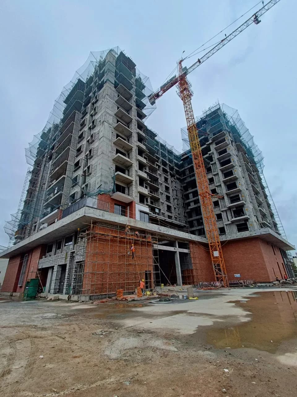 Ambience Downtown: Site photo filed with Karnataka RERA