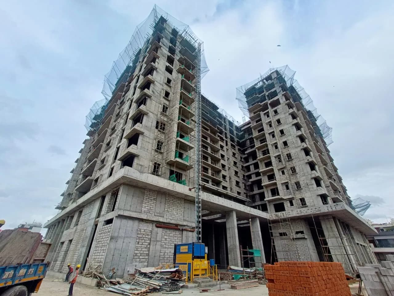 Ambience Downtown: Site photo filed with Karnataka RERA