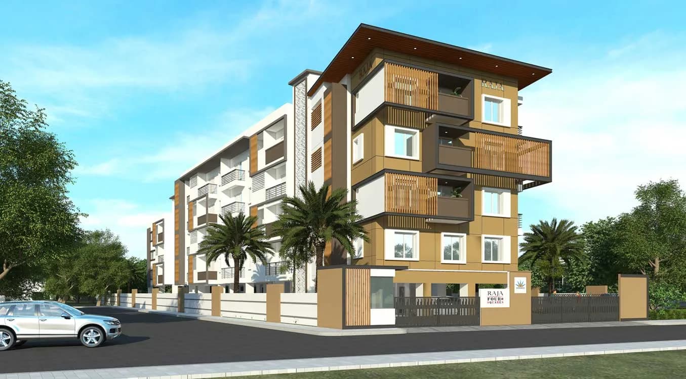 Raja Four Squares: Interior living space and master bedroom (artist’s impression)
