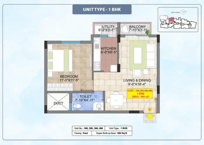 Raja Four Squares floor plan: Ground floor plan with unit layouts