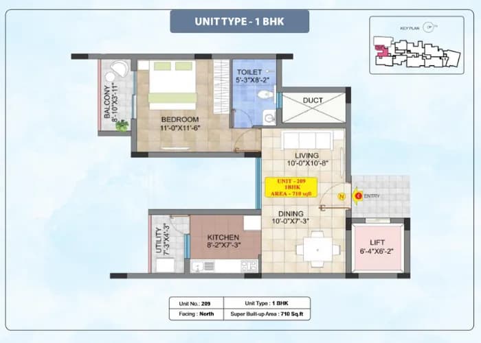 Raja Four Squares floor plan: Typical 2nd and 3rd floor plan