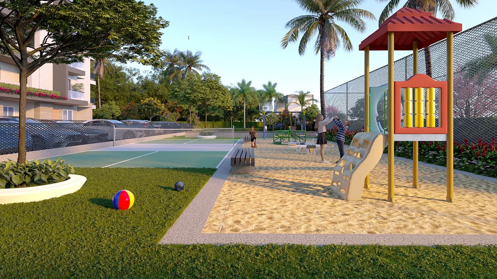 Maitree Vajra: Kids play area (artist’s impression)