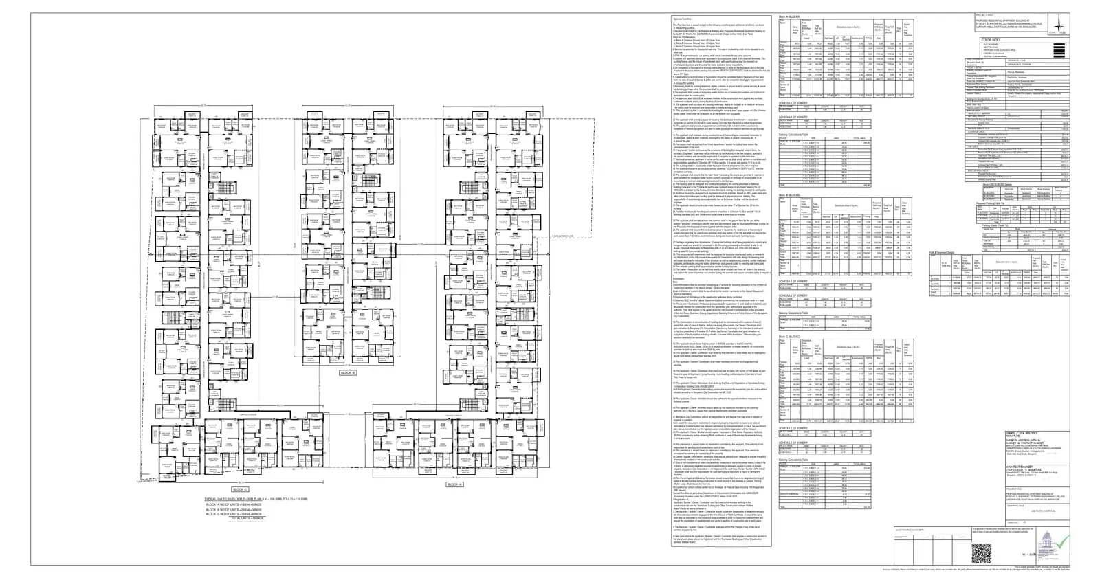 Bhavya Triora: Bhavya Constructions 2nd to 5th floor Plan.pdf (filed with Karnataka RERA)