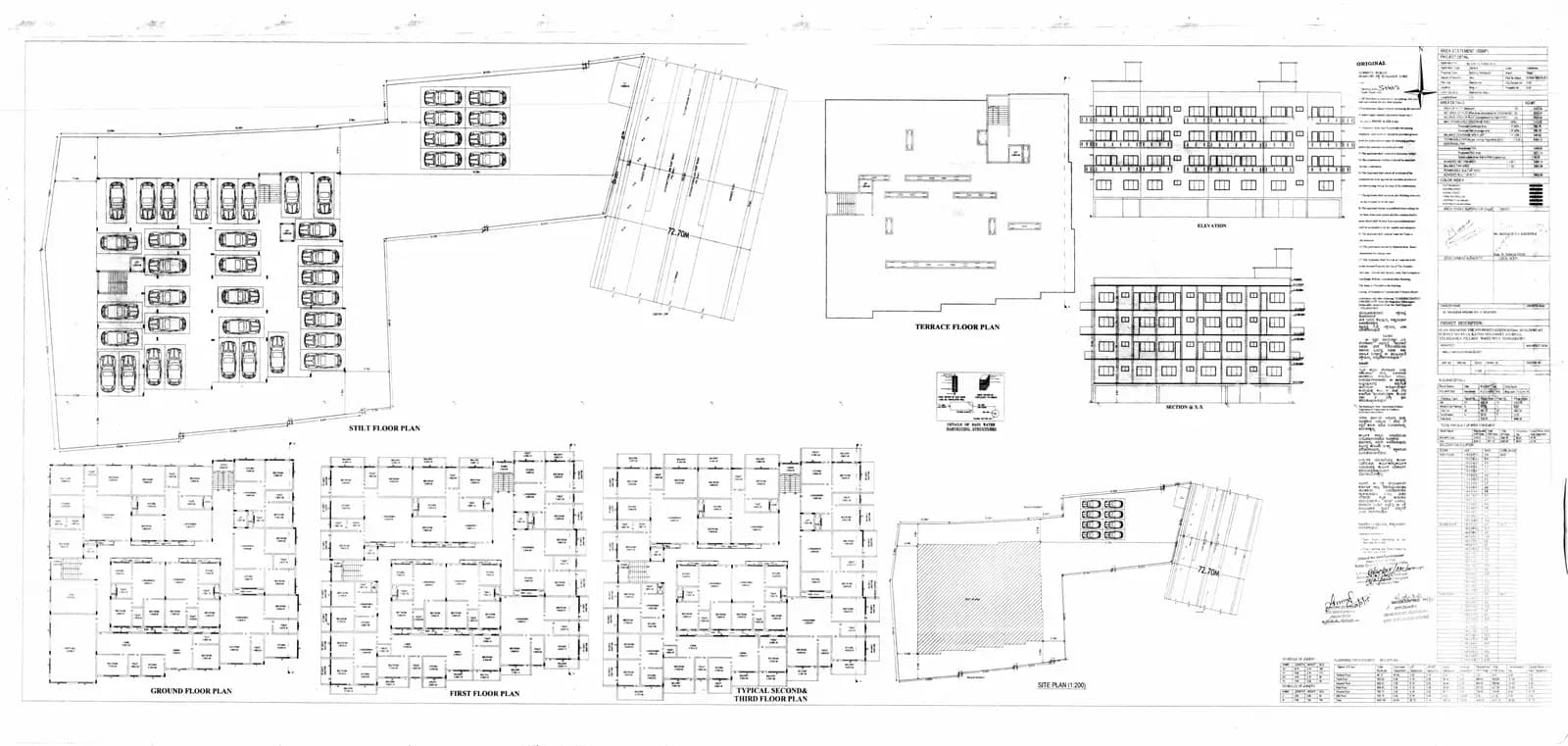 Aditrri Lotus: Approved Plan organized (filed with Karnataka RERA)