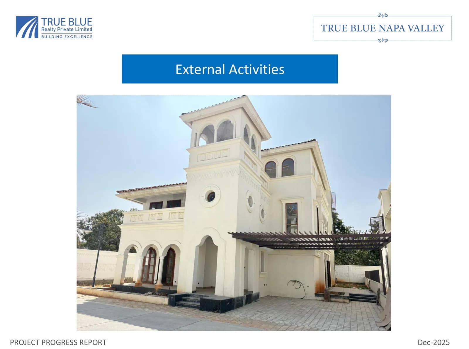 Nitesh Napa Valley: Site photo filed with Karnataka RERA