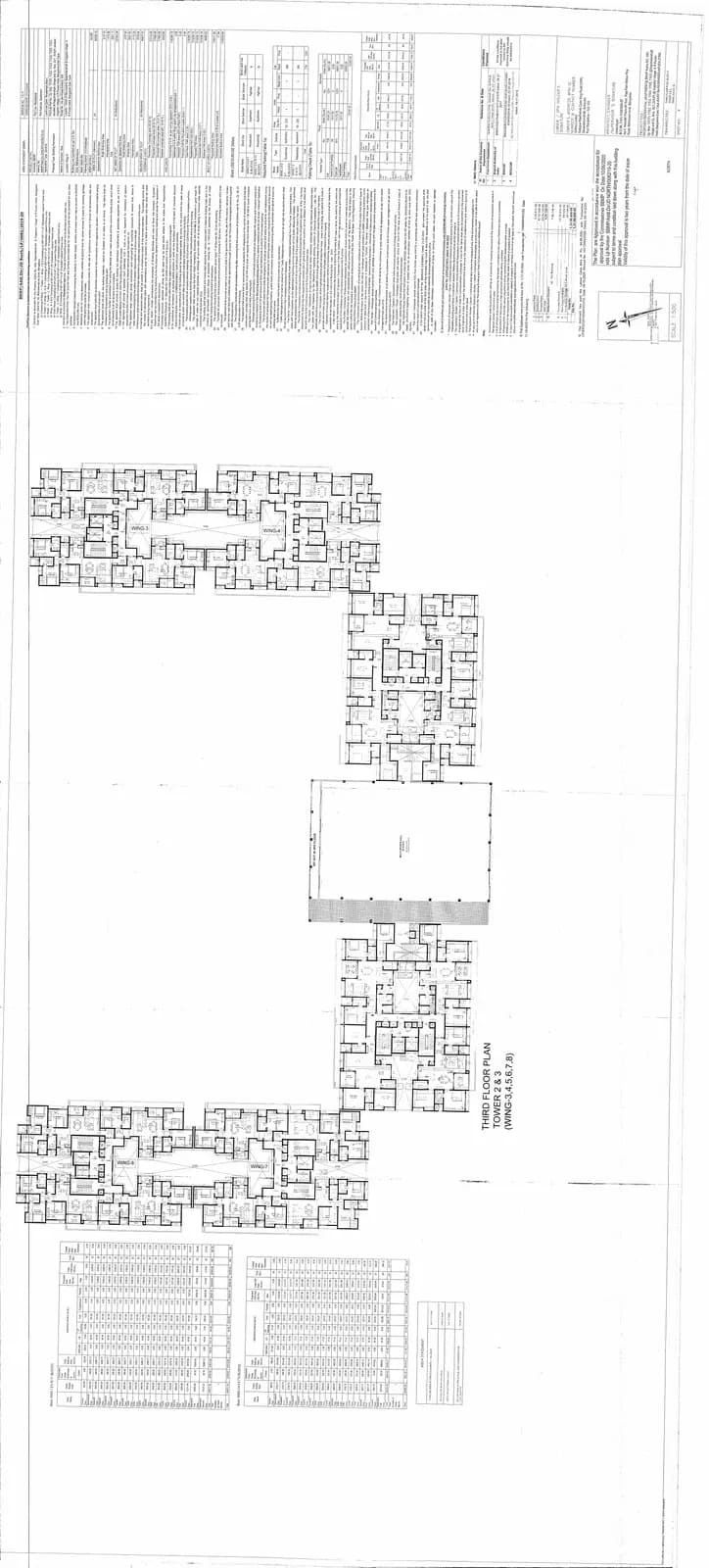 Sobha Windsor: Phase 3 3rd Floor Plan (filed with Karnataka RERA)