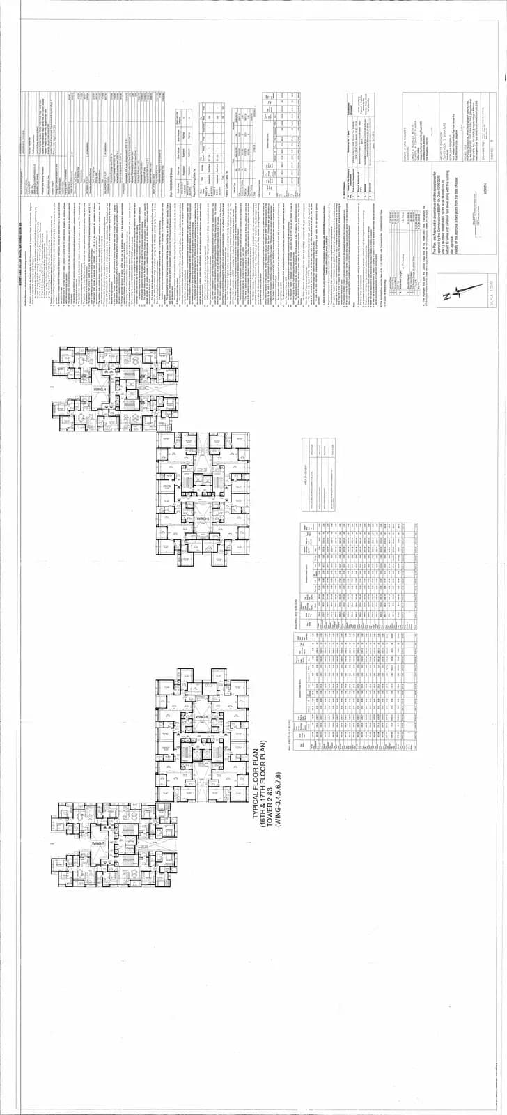 Sobha Windsor: Phase 3 16th & 17th Floor Plan (filed with Karnataka RERA)