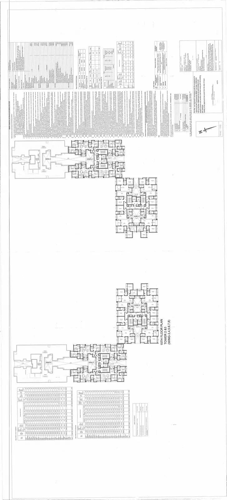 Sobha Windsor: Phase 3 15th Floor Plan (filed with Karnataka RERA)