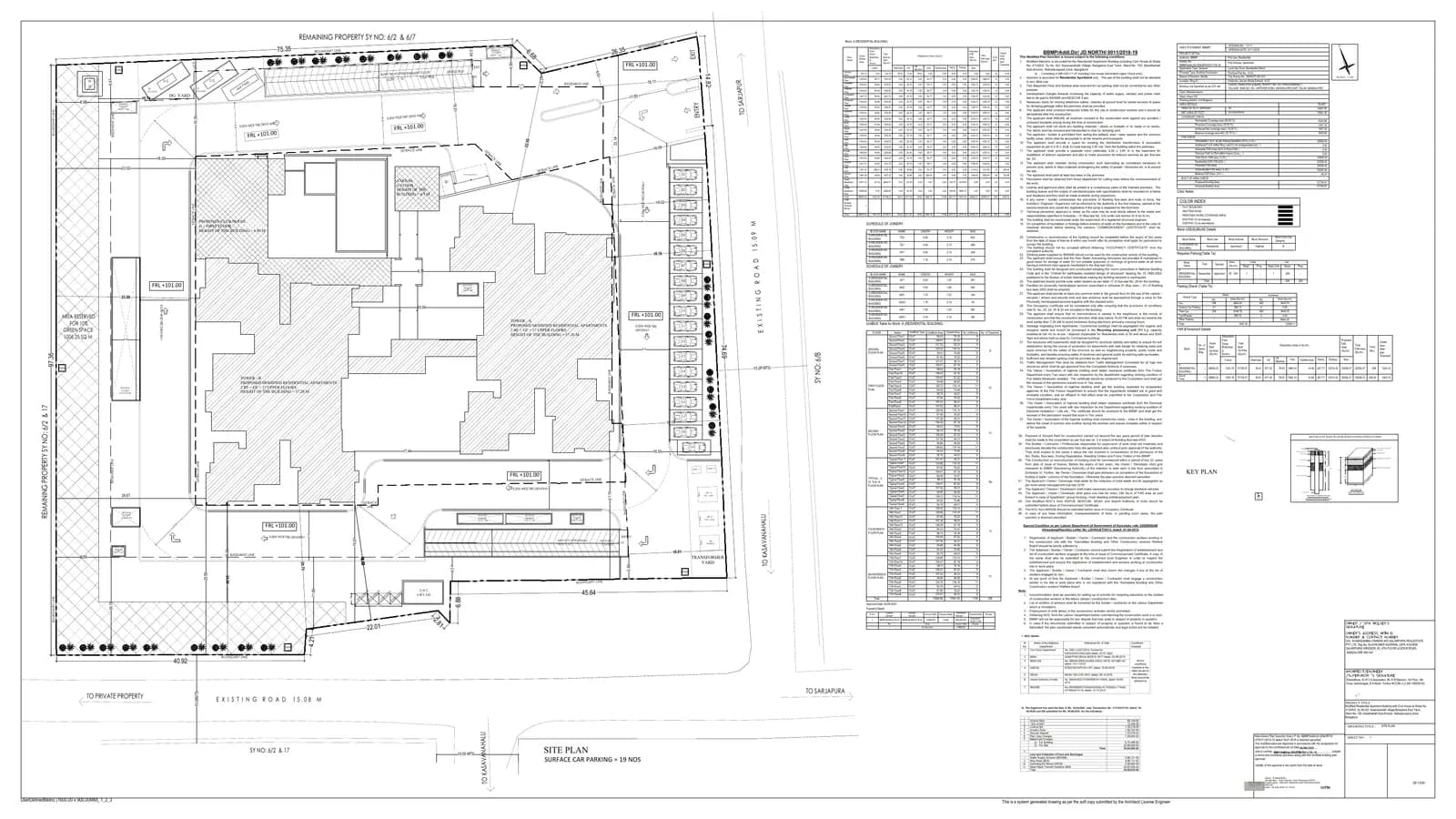Salarpuria-Sattva Signet: SALARPURIA - MODIFIED FLOOR PLANS, page 1 (filed with Karnataka RERA)