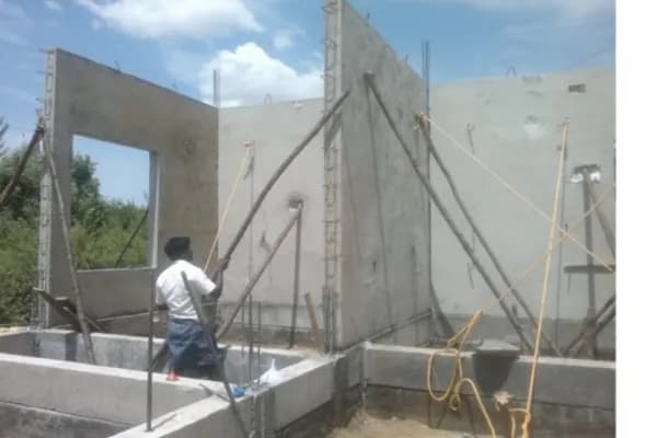 Sycon Maitri: Ground Floor Panel Erection construction stage