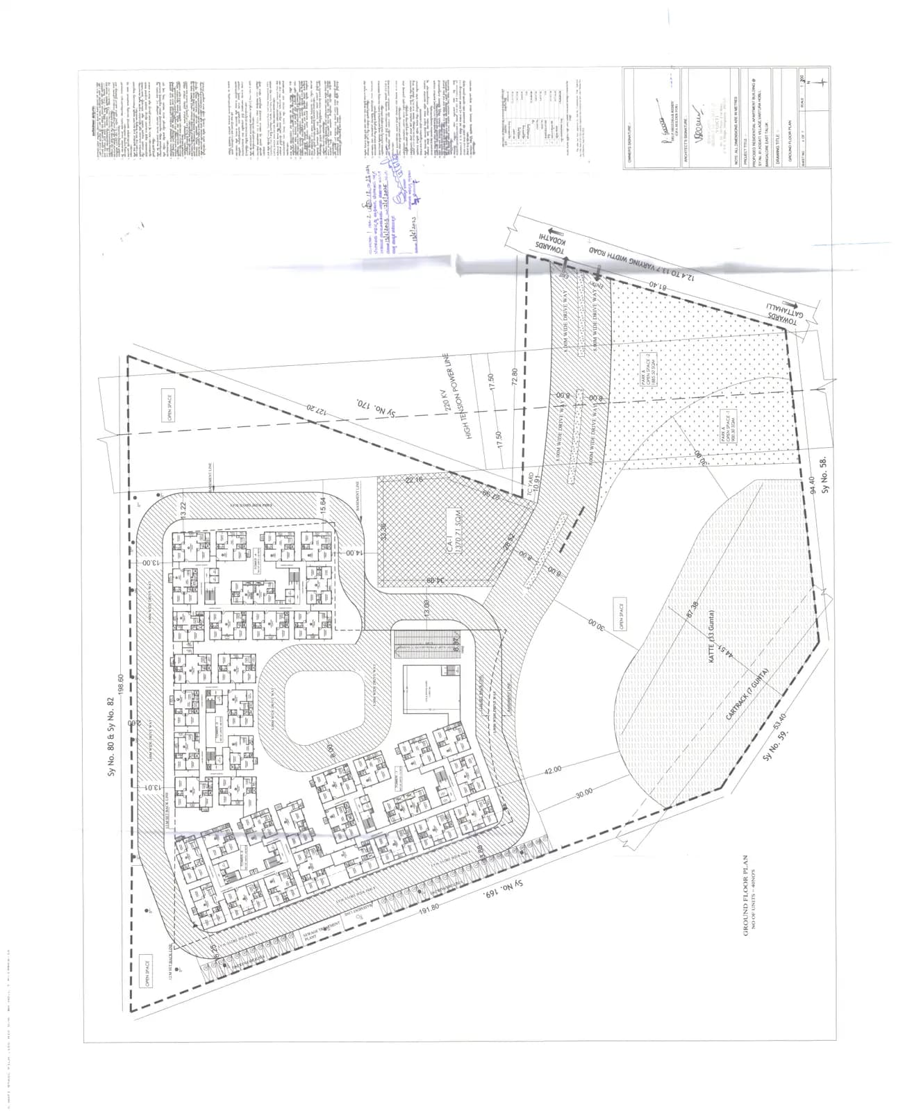 PSR Vanasree: 04-GROUND FLOOR PLAN.pdf (filed with Karnataka RERA)