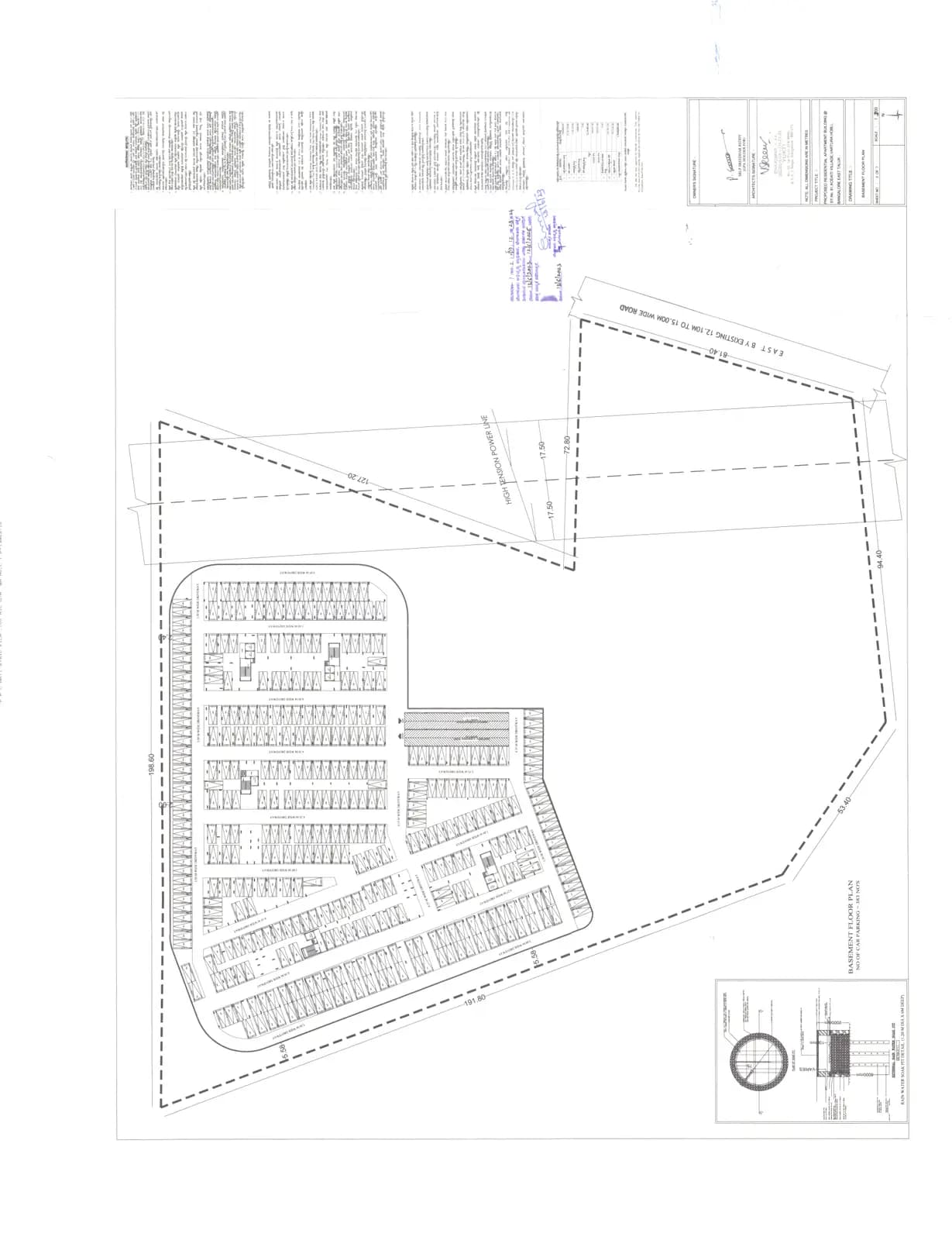 PSR Vanasree: 02-BASEMENT FLOOR PLAN.pdf (filed with Karnataka RERA)