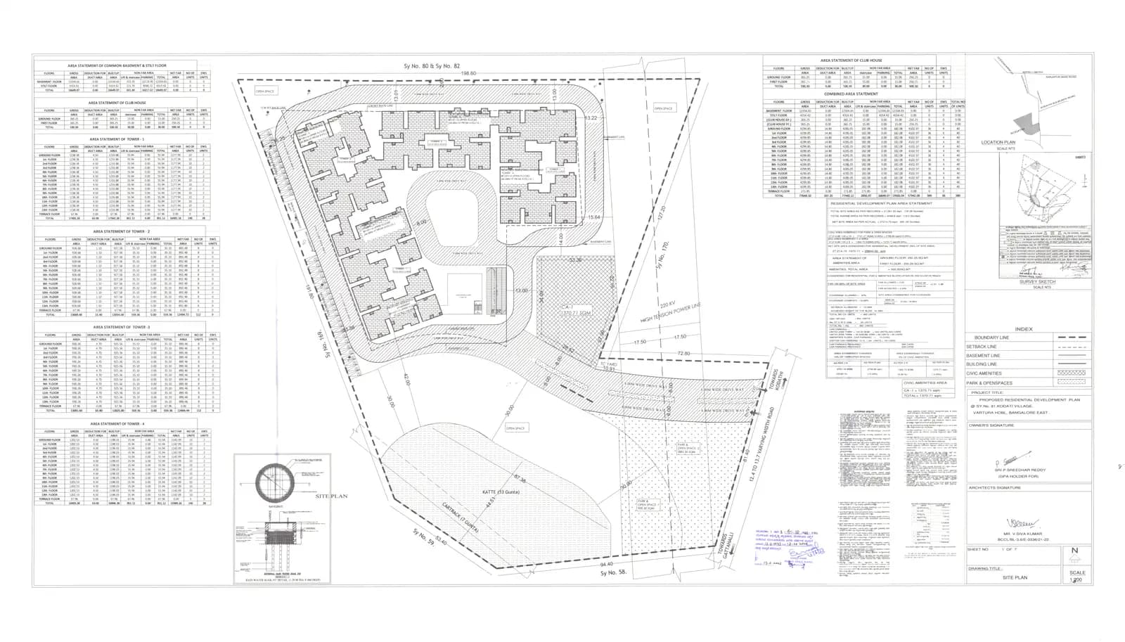 PSR Vanasree: Approved Layout Plan (filed with Karnataka RERA)