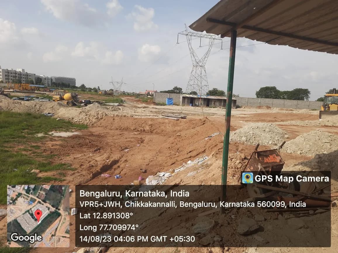 PSR Vanasree: Site photo filed with Karnataka RERA