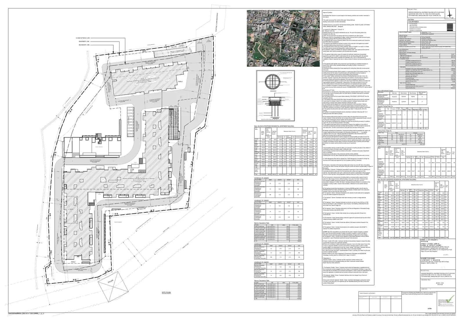 2g TULA: Approved Plan-1 (filed with Karnataka RERA)