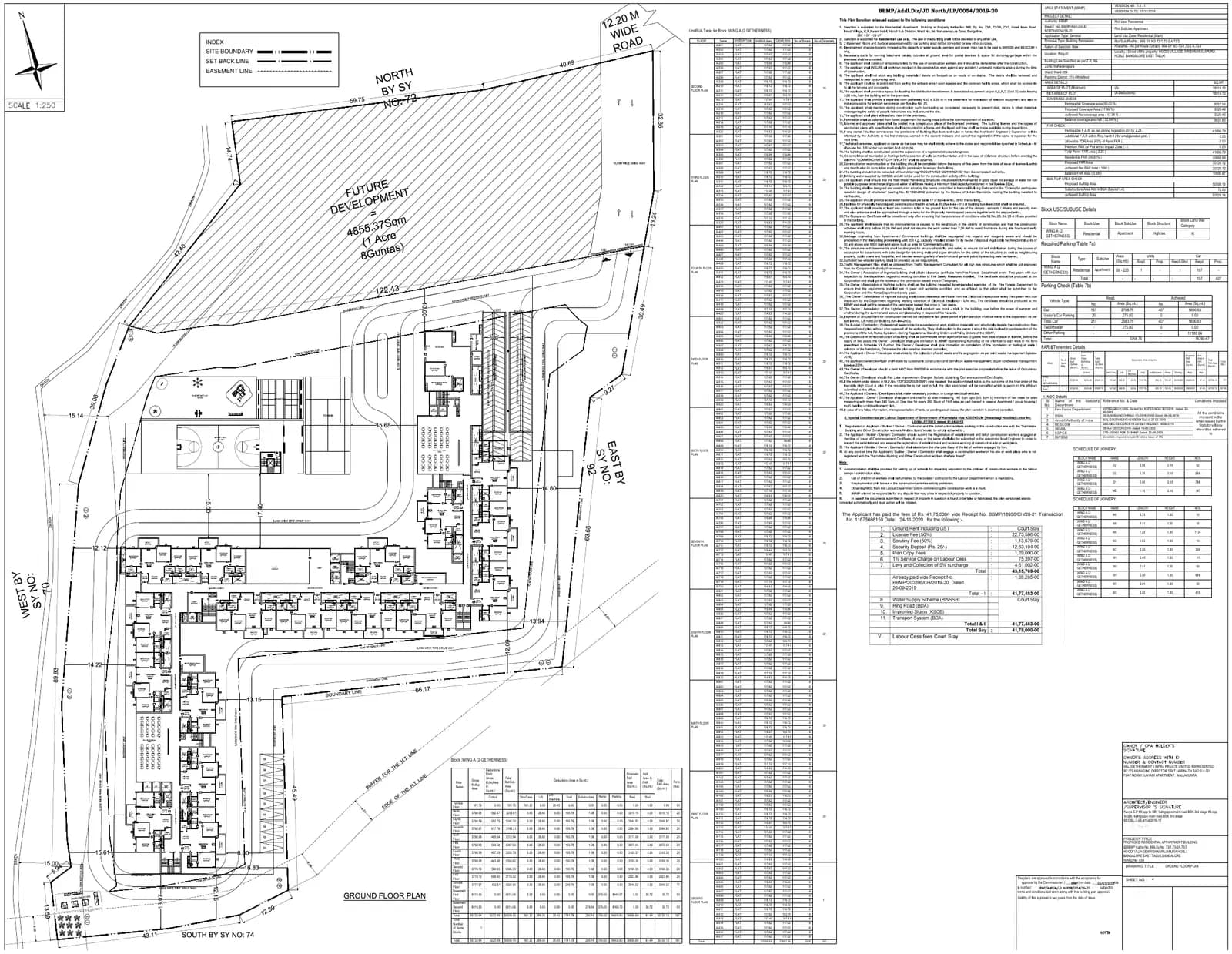 2g TULA: GROUND FLOOR PLAN (filed with Karnataka RERA)