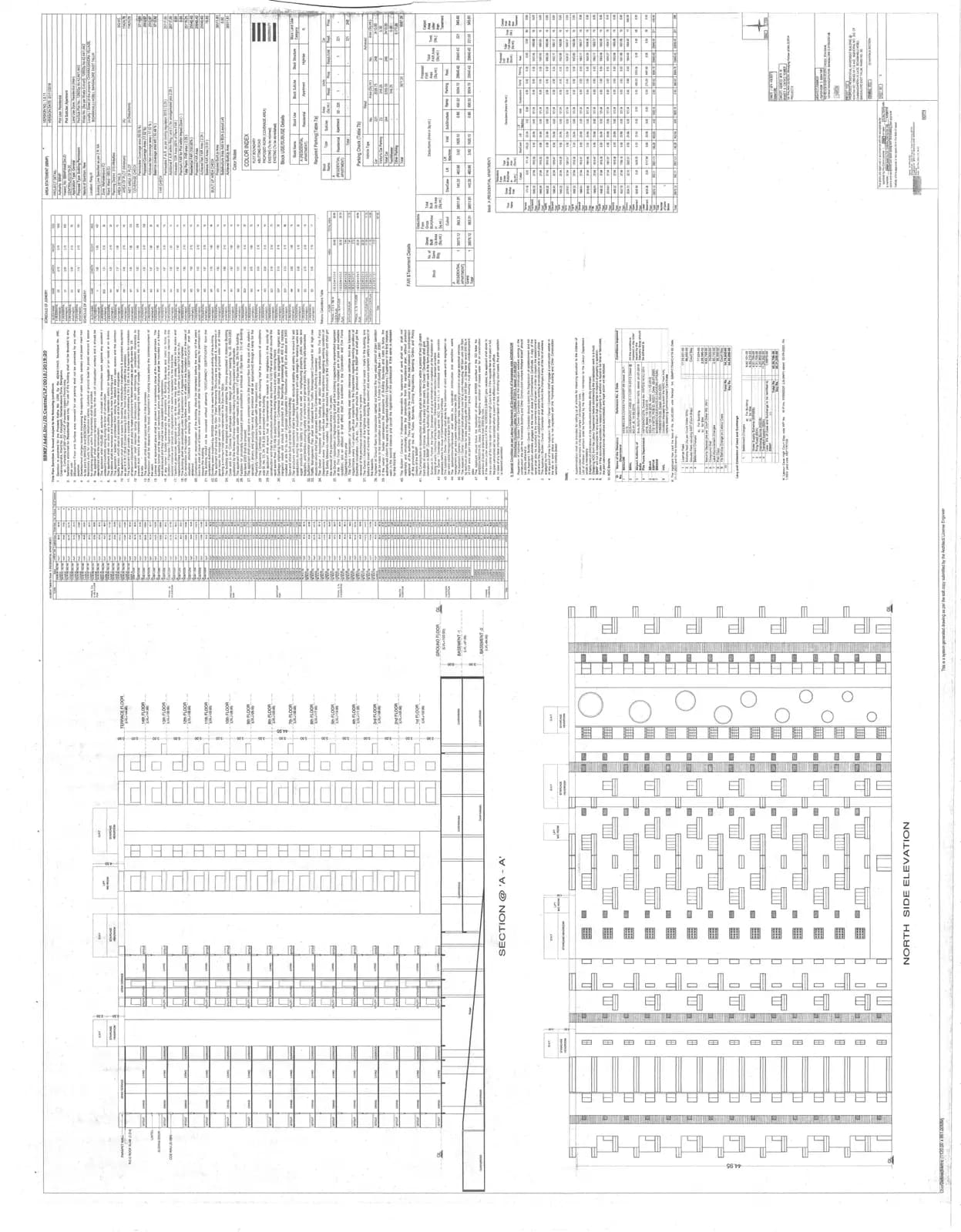 Surya Humming Bird: North Side Elevation (filed with Karnataka RERA)