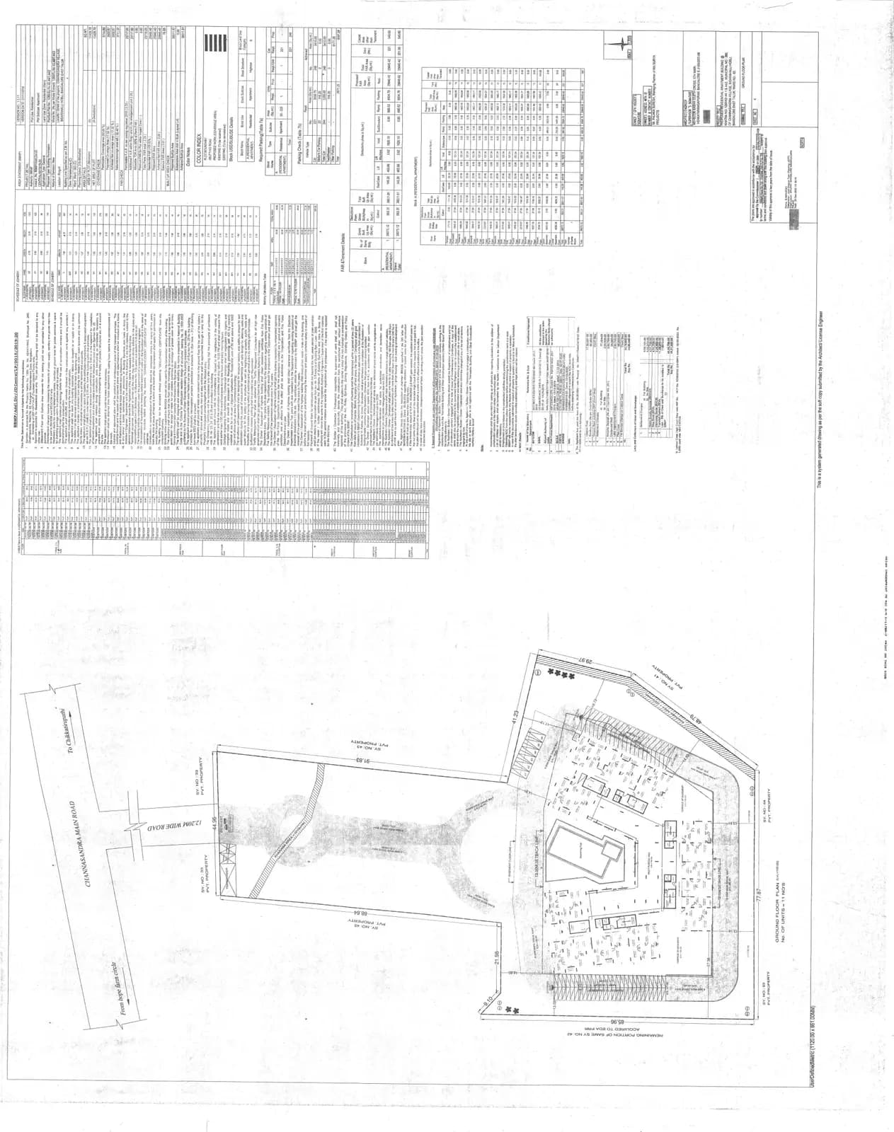 Surya Humming Bird: Ground Floor Plan (filed with Karnataka RERA)
