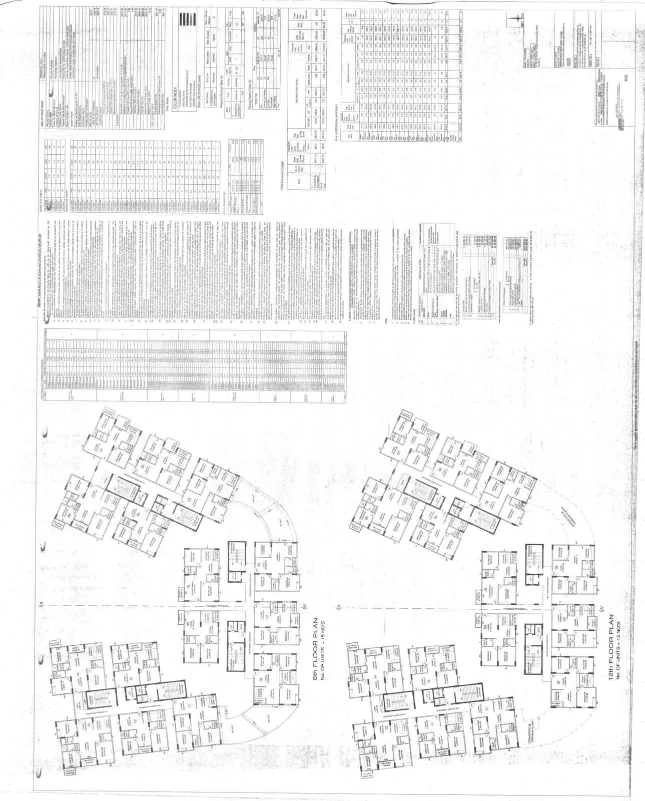 Surya Humming Bird: 12th Floor Plan (filed with Karnataka RERA)