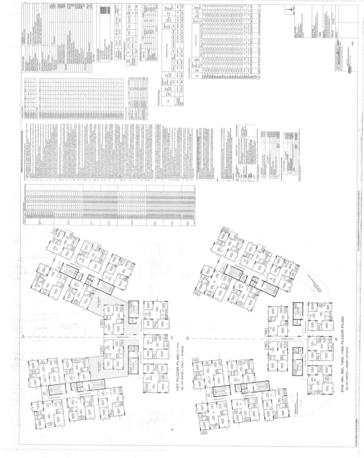 Surya Humming Bird: Floor plan (filed with Karnataka RERA)
