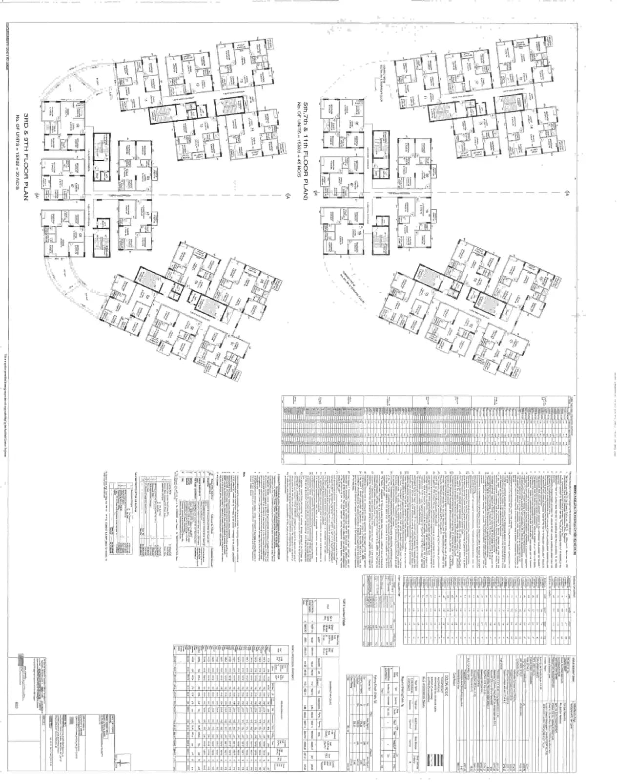 Surya Humming Bird: 3rd & 9th Floor Plan copy_11zon (filed with Karnataka RERA)