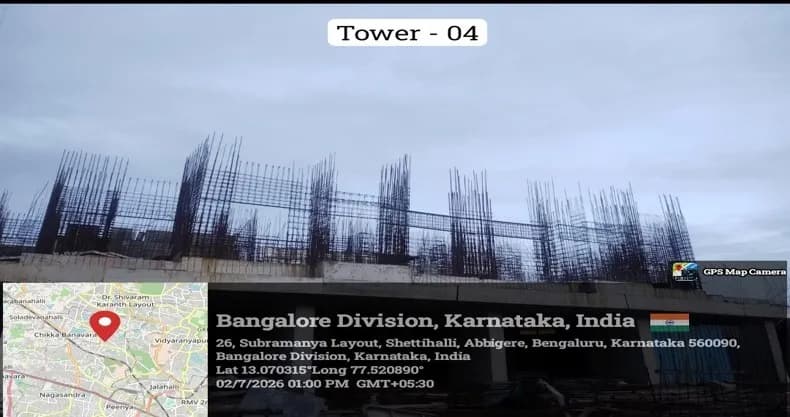The Poem By Shriram Properties: Site photo filed with Karnataka RERA