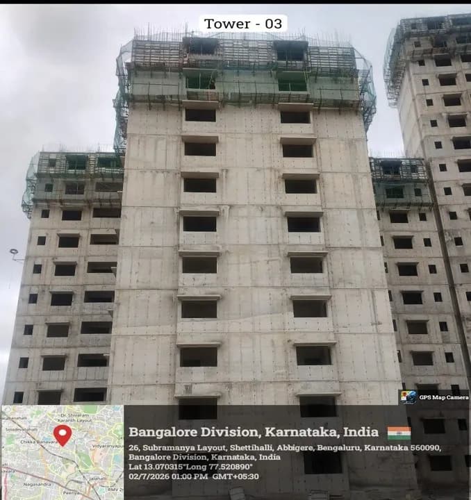 The Poem By Shriram Properties: Site photo filed with Karnataka RERA