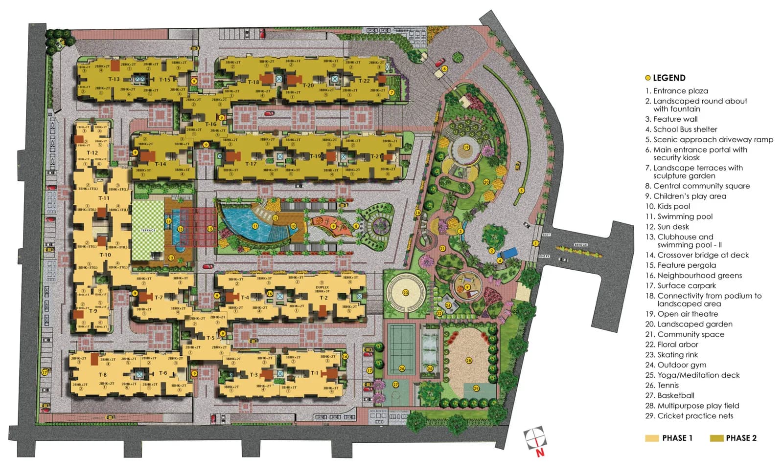 Salarpuria-Sattva Anugraha: Master plan layout (artist’s impression)