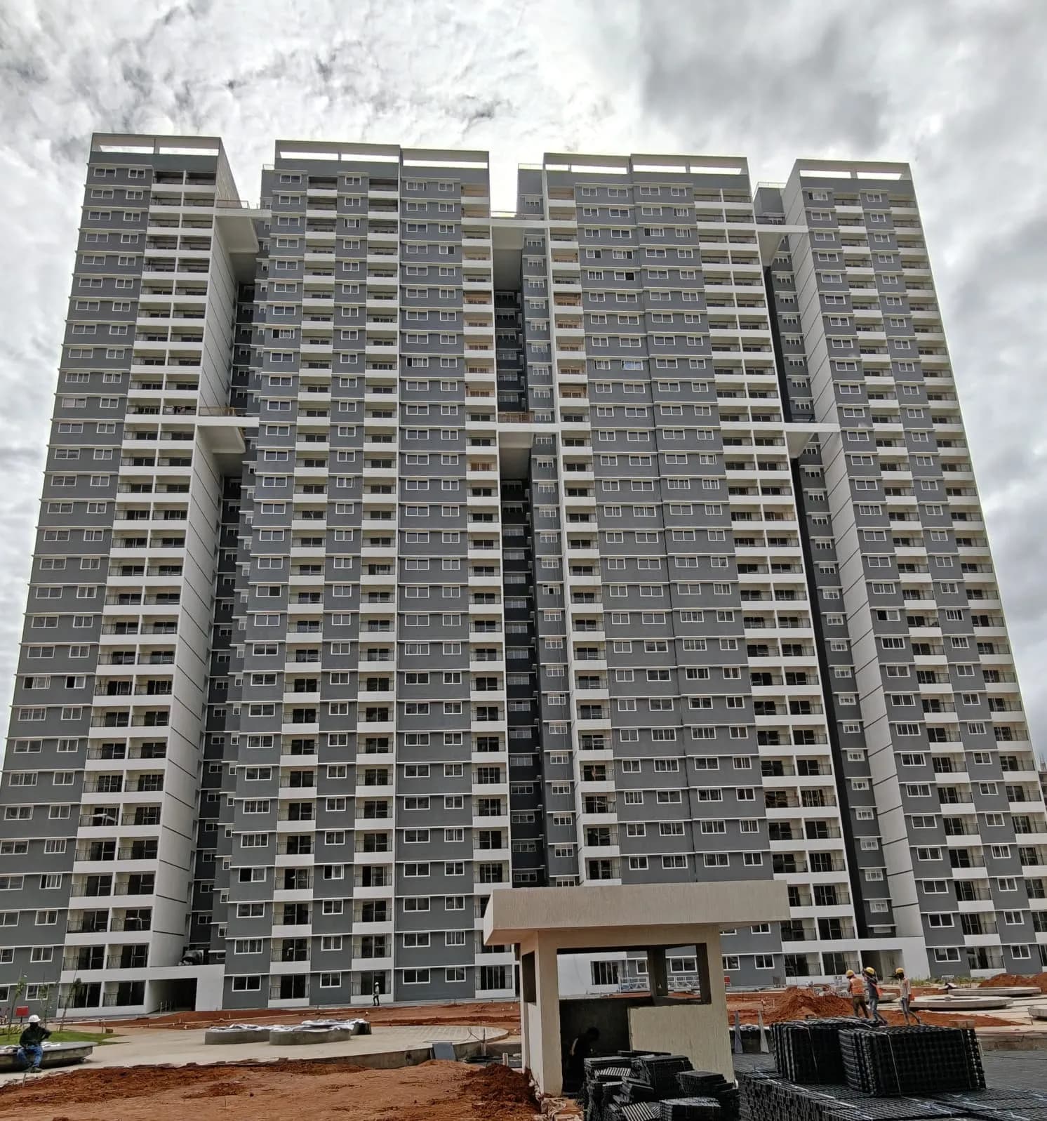 Adarsh Park Heights: Site photo filed with Karnataka RERA