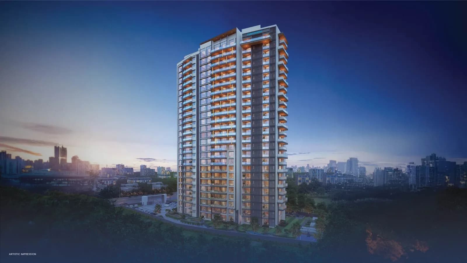 Purva Orient Grand: Purva Orient Grand luxury apartments on Lalbagh Road, Bengaluru (artist’s impression)
