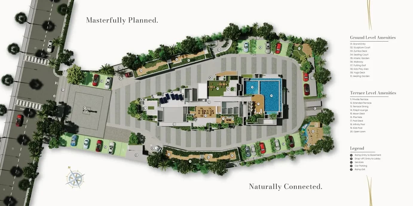 Master plan of Purva Orient Grand development
