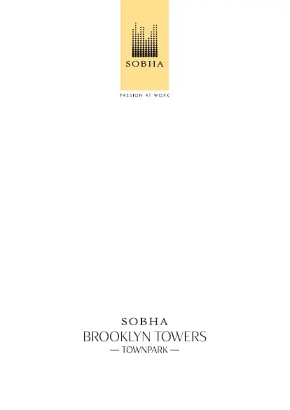 Sobha Brooklyn Towers - Town Park: Brochure, page 1 (filed with Karnataka RERA)
