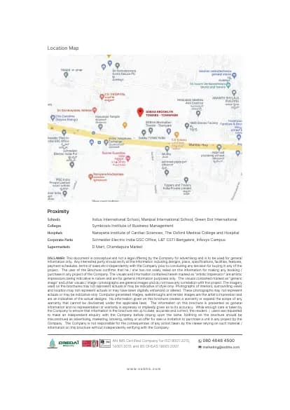 Sobha Brooklyn Towers - Town Park: Brochure, page 4 (filed with Karnataka RERA)