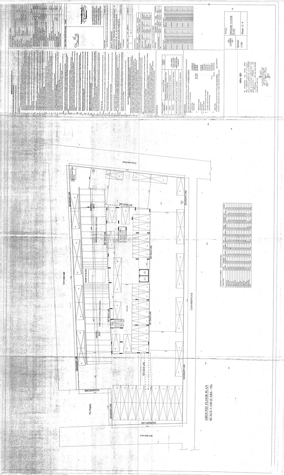 Fortuna Tejus: Ground floor plan (filed with Karnataka RERA)