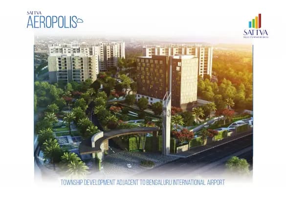 Aeropolis, a project of Sattva Group: Brochure, page 1 (filed with Karnataka RERA)
