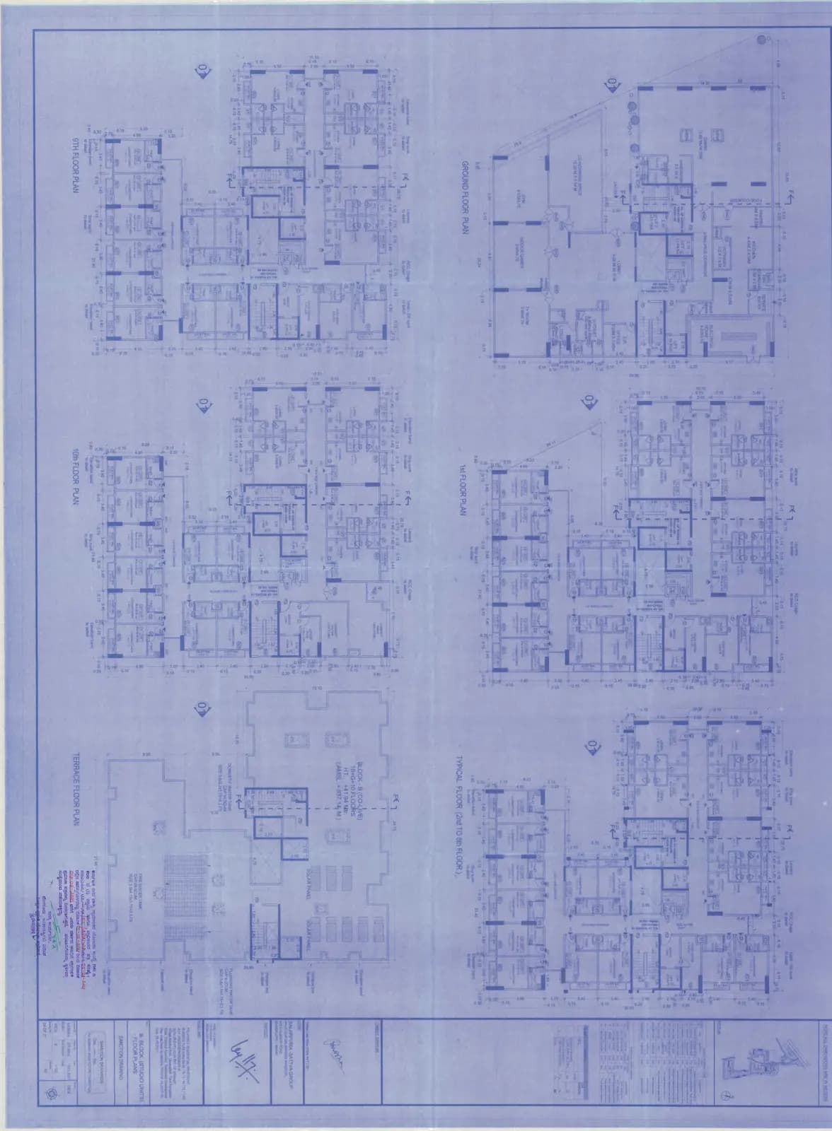 Aeropolis, a project of Sattva Group: DN 24 of 27 B- Block(Studio Units) Floor Plans (filed with Karnataka RERA)