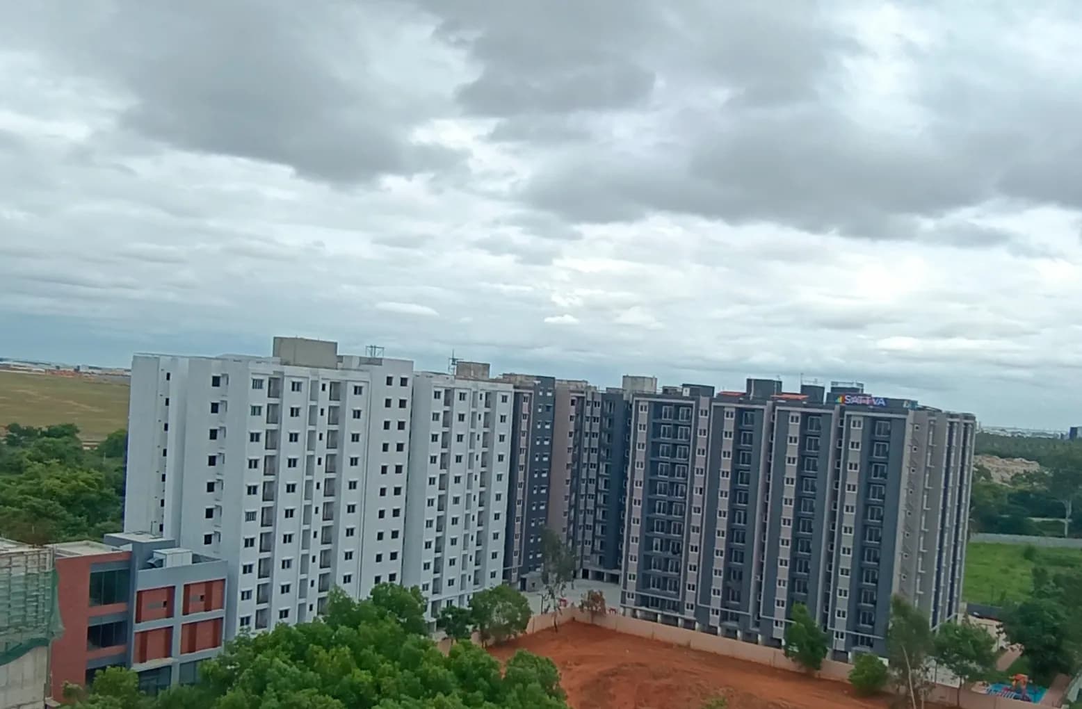 Aeropolis, a project of Sattva Group: Site photo filed with Karnataka RERA