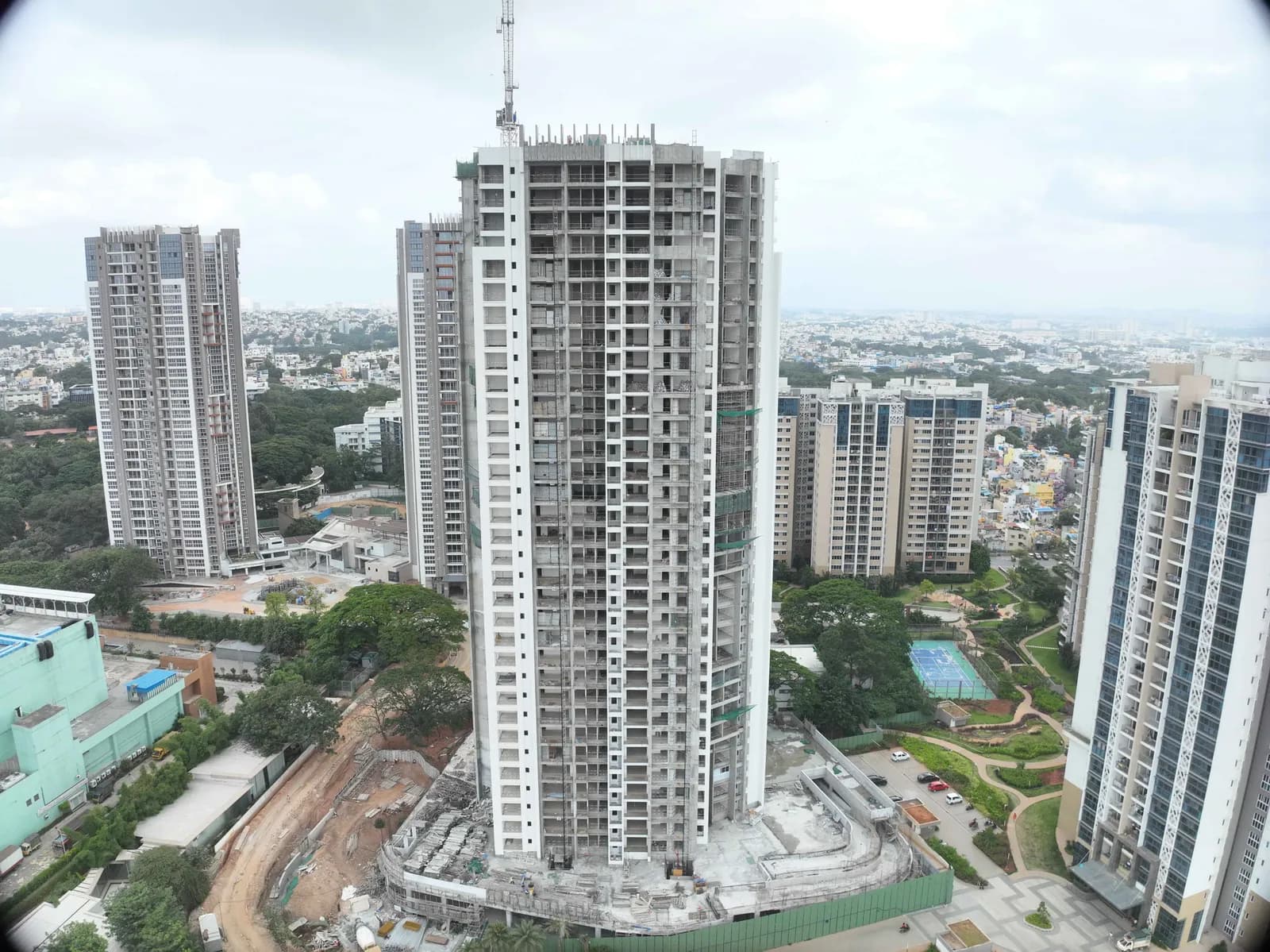 Parkwest - Cedar - Tower 8: Site photo filed with Karnataka RERA
