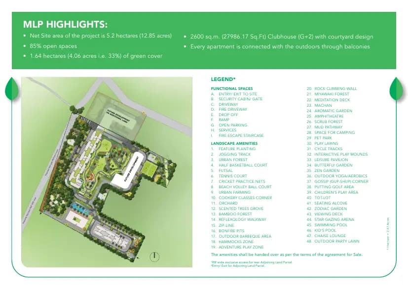 Godrej Park Retreat: Brochure, page 4 (filed with Karnataka RERA)