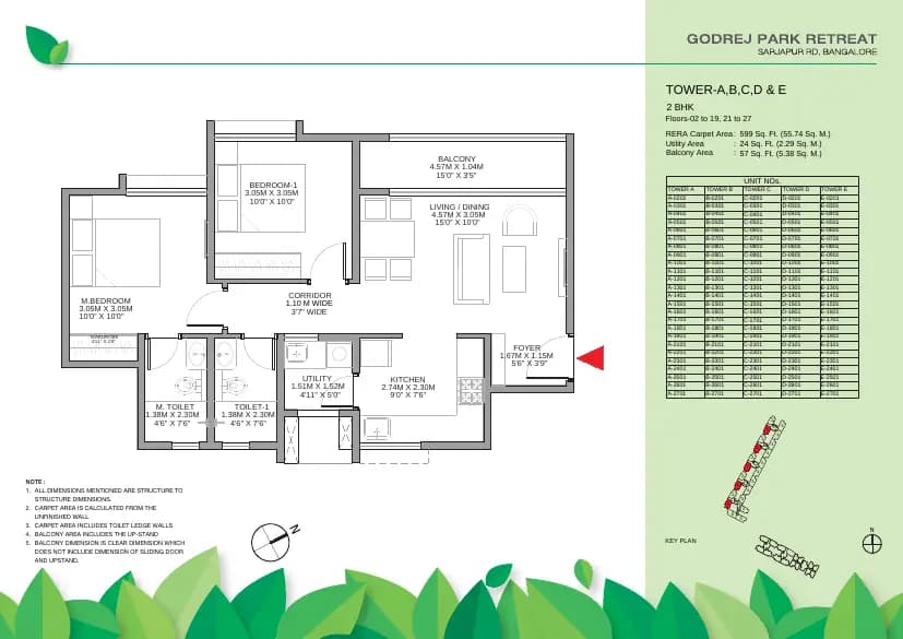 Godrej Park Retreat: Brochure, page 6 (filed with Karnataka RERA)