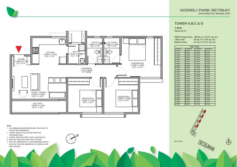Godrej Park Retreat: Brochure, page 7 (filed with Karnataka RERA)