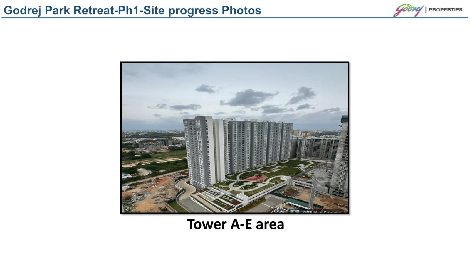 Godrej Park Retreat: Site photo filed with Karnataka RERA