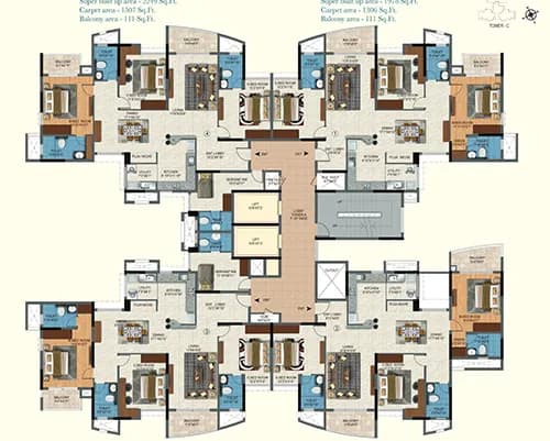 Aqua Vista: Tower A floor plan (artist’s impression)
