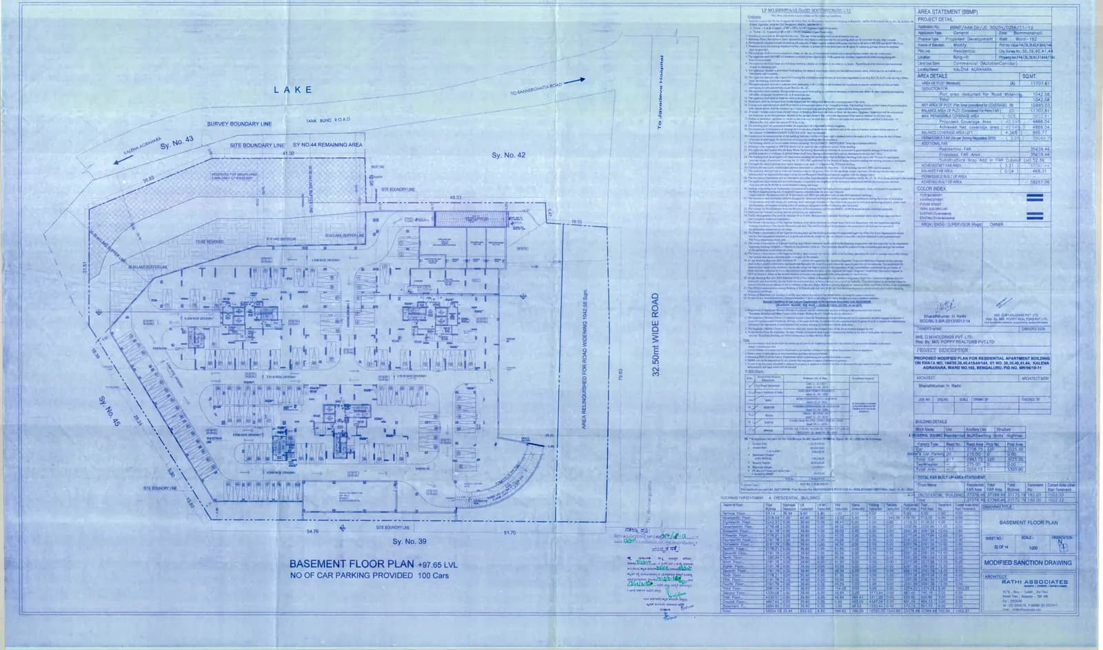 Aqua Vista: Approved Layout Plan (filed with Karnataka RERA)