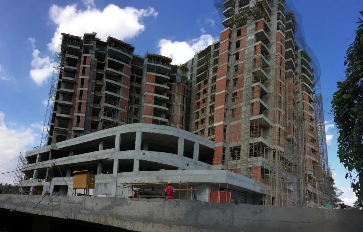 Aqua Vista: Site photo filed with Karnataka RERA