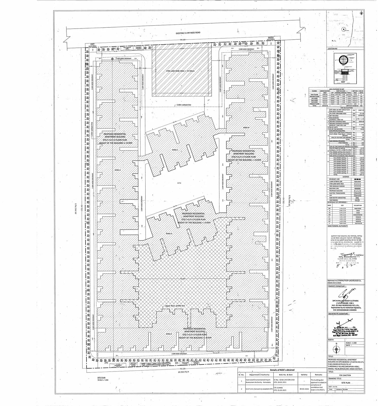 DS Max Spoorthi: Approved Layout Plan (filed with Karnataka RERA)