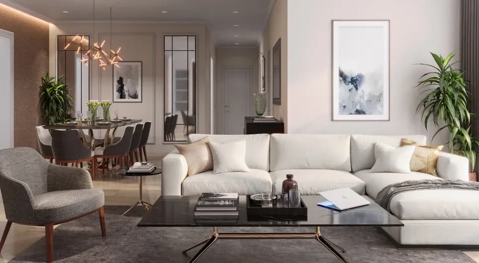 Sobha Sentosa: Living room interior (artist’s impression)