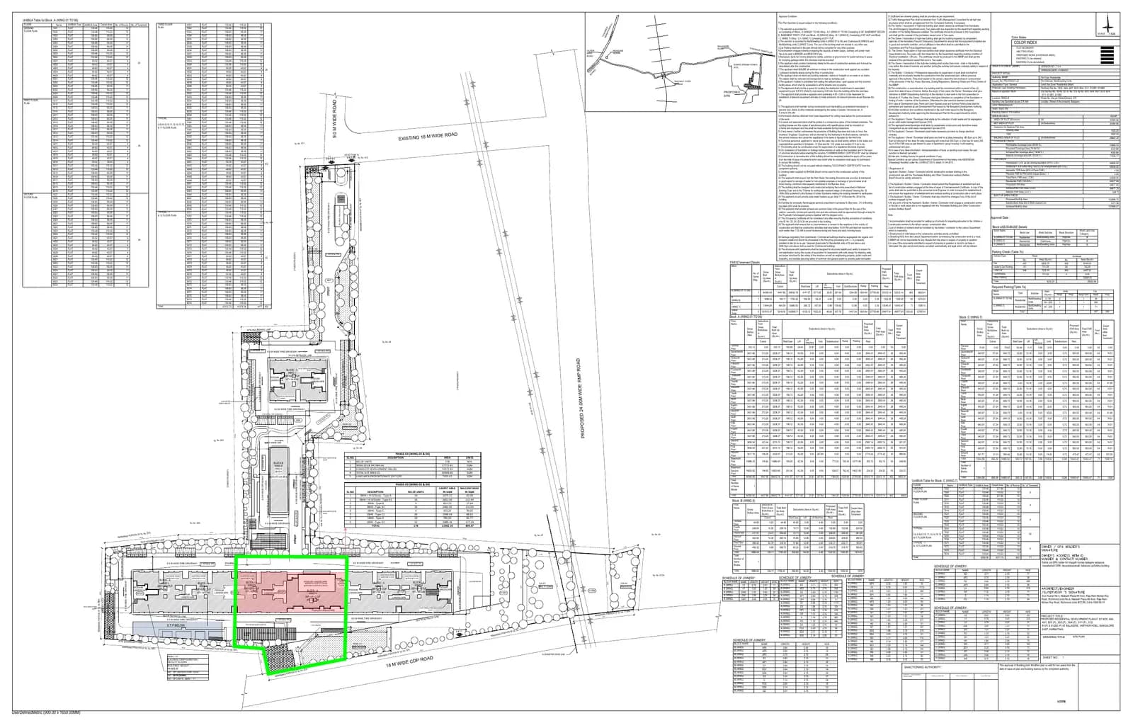 Sobha Sentosa: Demarcation STP site plan along with STP design drawing Phase 3 (filed with Karnataka RERA)
