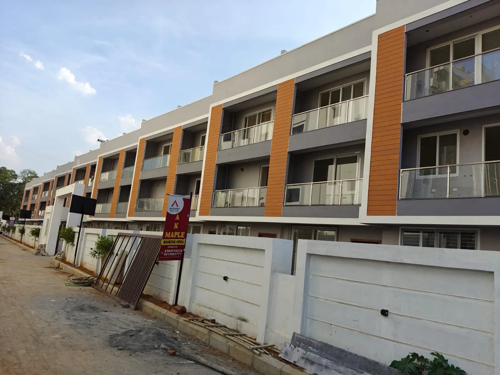 Ashish Narayana Row House: Site photo filed with Karnataka RERA