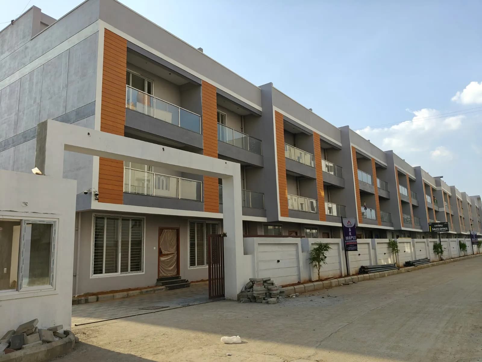 Ashish Narayana Row House: Site photo filed with Karnataka RERA